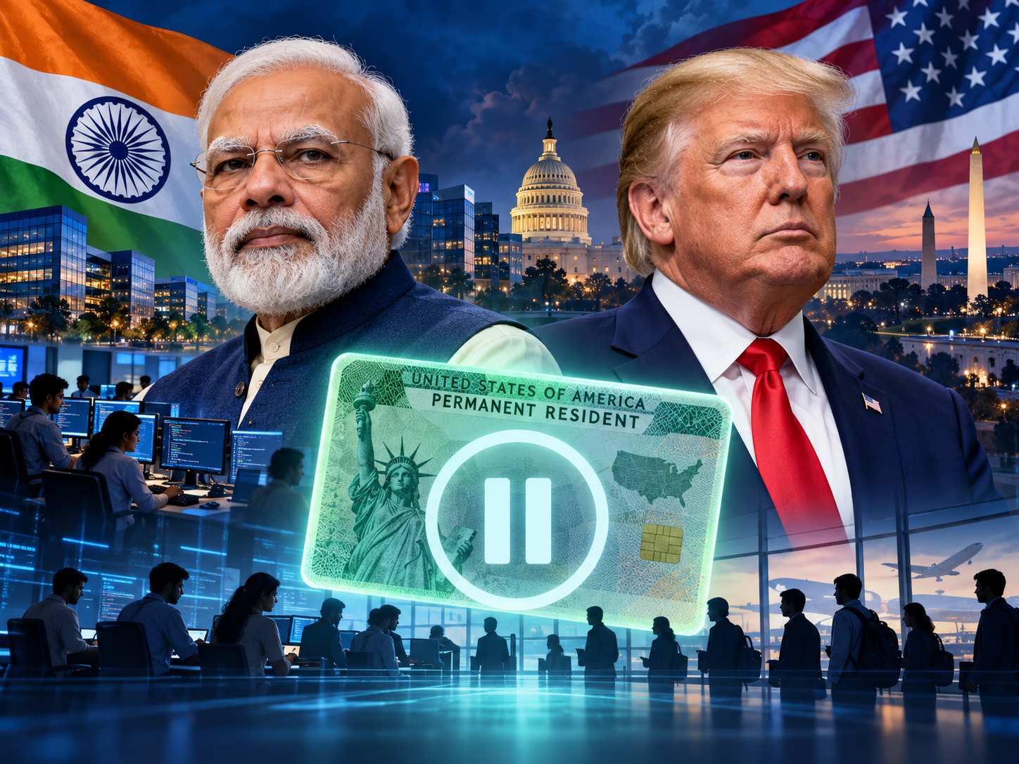 U.S. green card filing suspension and its potential impact on Indian IT professionals, technology companies, and global talent.